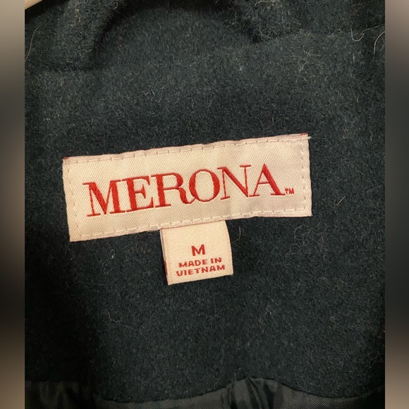 Merona Green Pea Coat - Picture 2 of 3